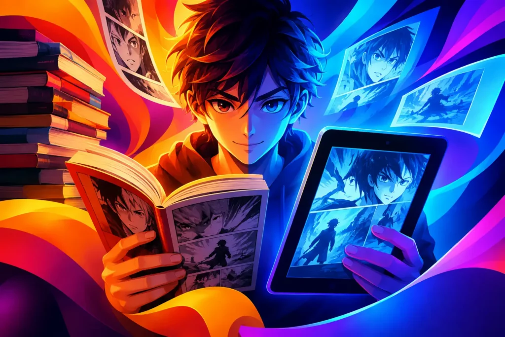 Mangá físico versus leitura digital: qual escolher